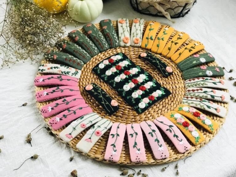 Beautiful Handmade Floral Hair Barrette for Weddings and Special Events