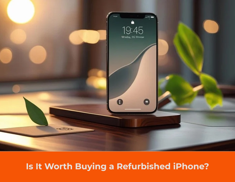 Refurbished iPhone in excellent condition showcasing affordability and eco-friendly choice