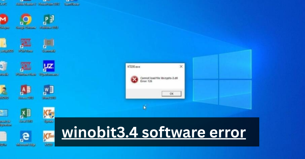 winobit3.4 software error